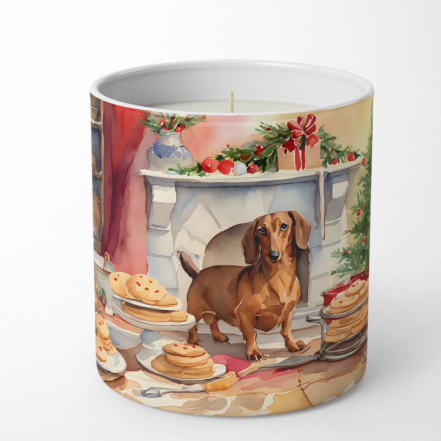 Dachshund Christmas Cookies Decorative Soy Candle Image 1