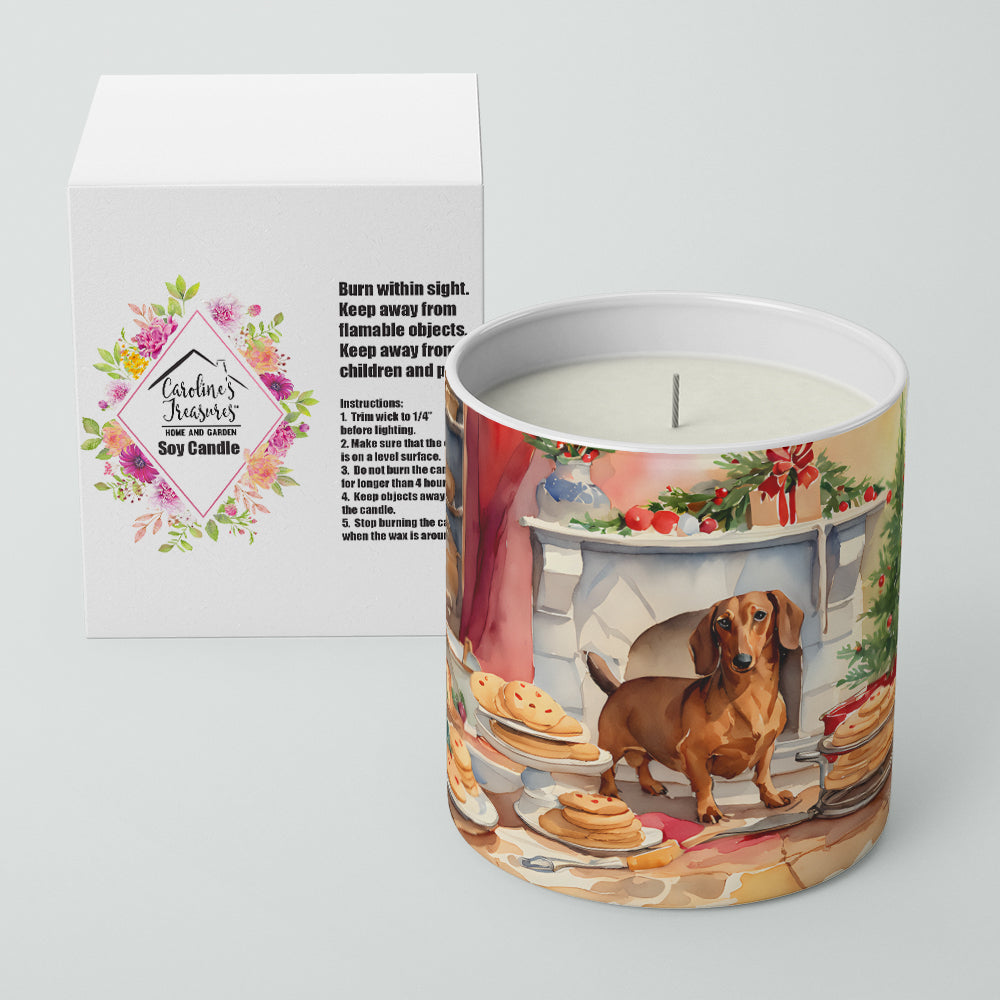 Dachshund Christmas Cookies Decorative Soy Candle Image 2