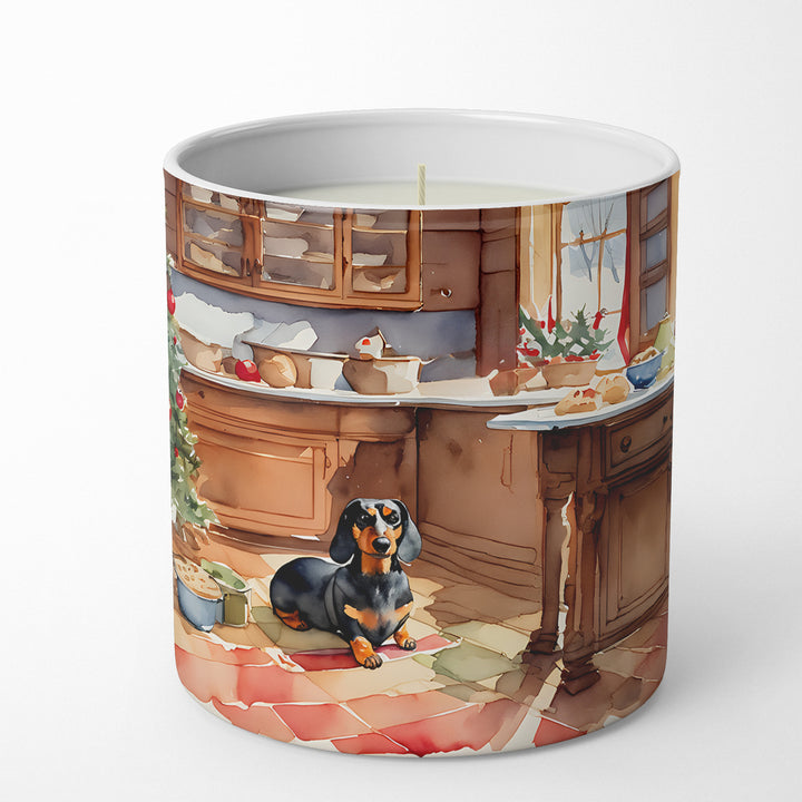 Dachshund Christmas Cookies Decorative Soy Candle Image 1