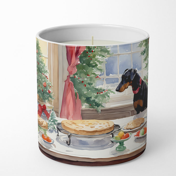 Doberman Pinscher Christmas Cookies Decorative Soy Candle Image 1