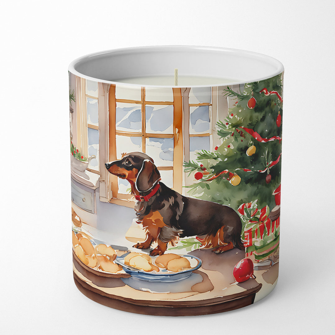 Dachshund Christmas Cookies Decorative Soy Candle Image 1