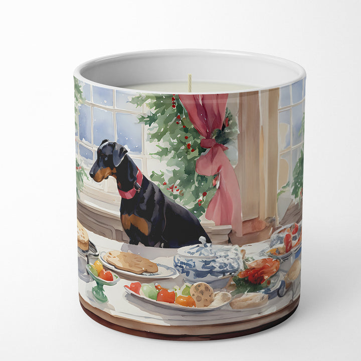 Doberman Pinscher Christmas Cookies Decorative Soy Candle Image 5