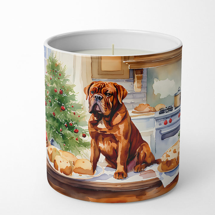 Dogue de Bordeaux Christmas Cookies Decorative Soy Candle Image 1