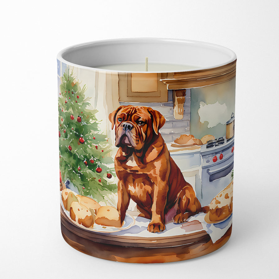 Dogue de Bordeaux Christmas Cookies Decorative Soy Candle Image 1