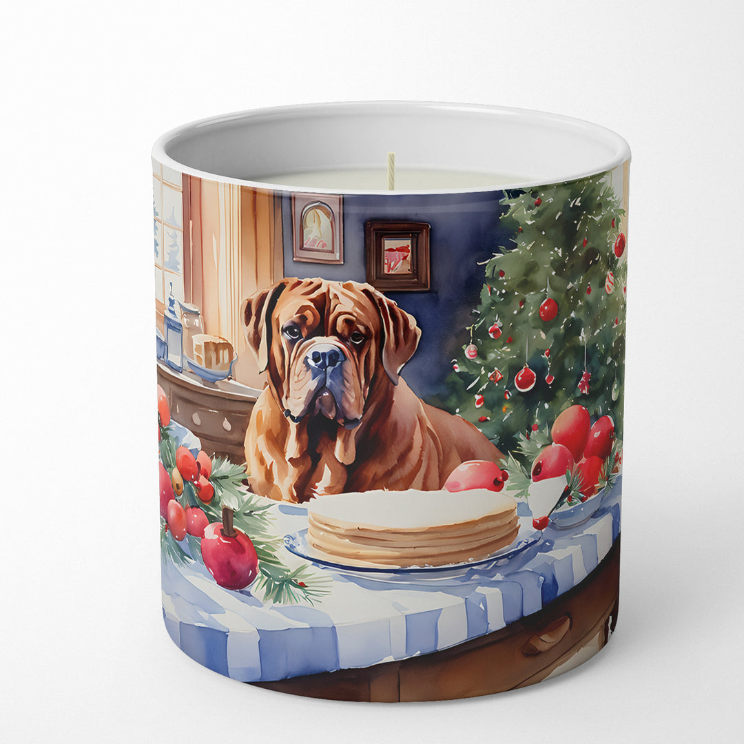 Dogue de Bordeaux Christmas Cookies Decorative Soy Candle Image 1