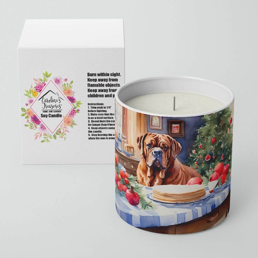 Dogue de Bordeaux Christmas Cookies Decorative Soy Candle Image 2