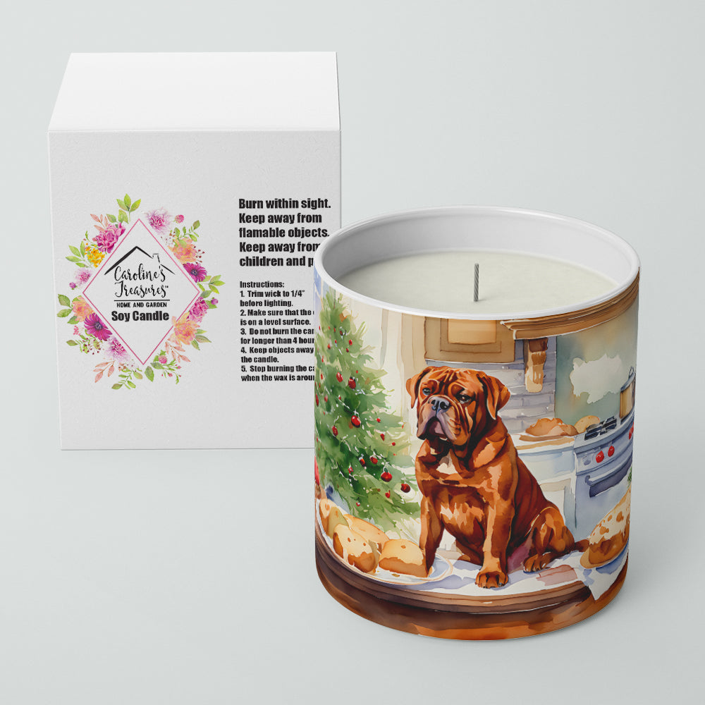 Dogue de Bordeaux Christmas Cookies Decorative Soy Candle Image 2