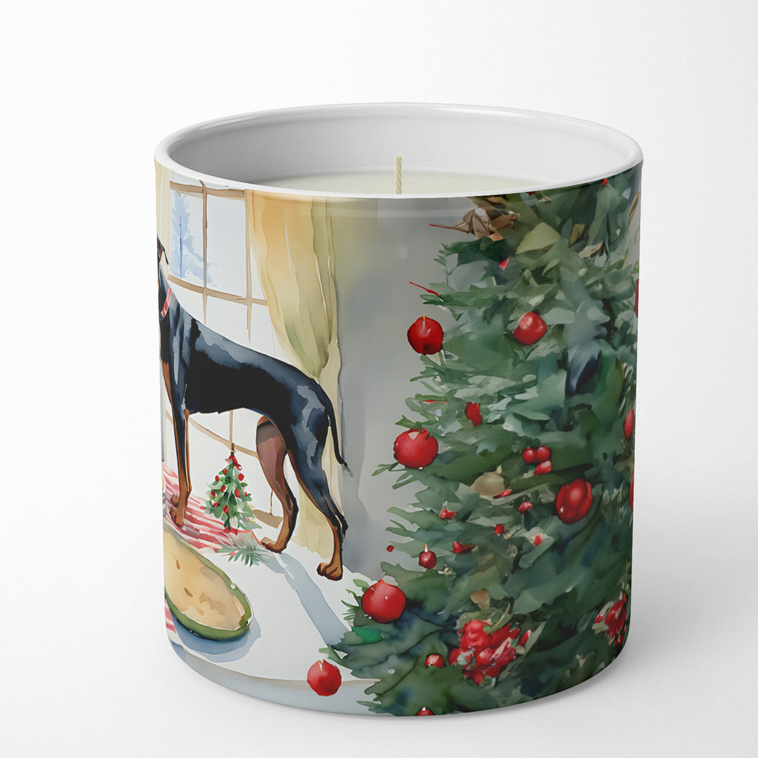 Doberman Pinscher Christmas Cookies Decorative Soy Candle Image 5