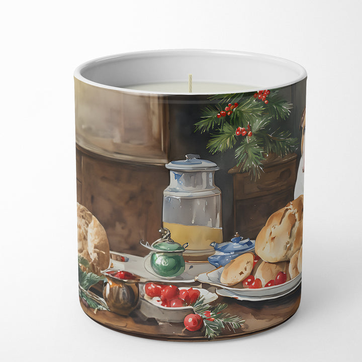 English Bulldog Christmas Cookies Decorative Soy Candle Image 3