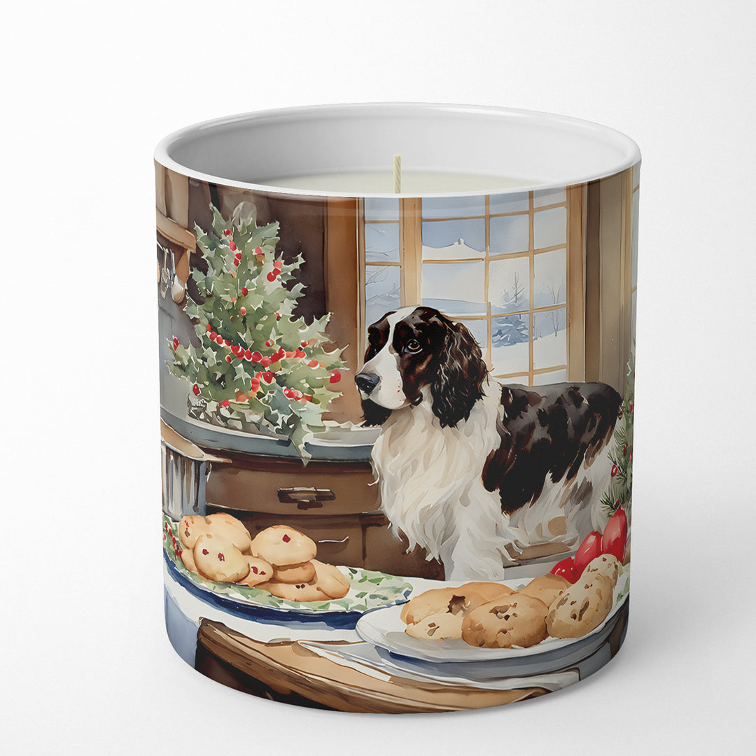 English Cocker Spaniel Christmas Cookies Decorative Soy Candle Image 1