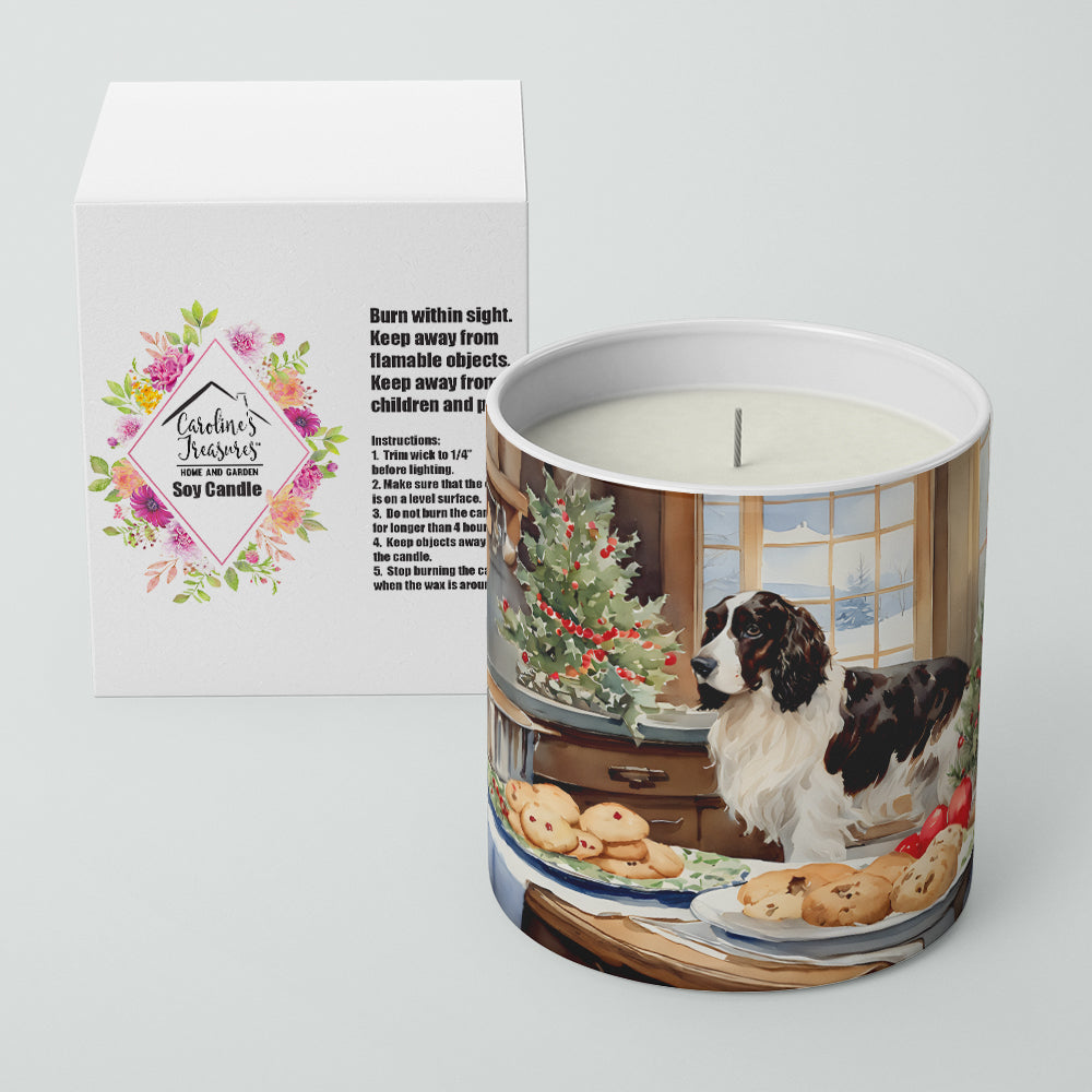 English Cocker Spaniel Christmas Cookies Decorative Soy Candle Image 2