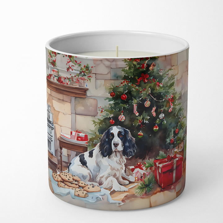 English Springer Spaniel Christmas Cookies Decorative Soy Candle Image 1