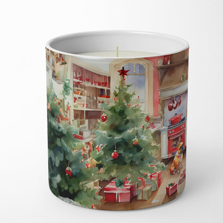 French Bulldog Christmas Cookies Decorative Soy Candle Image 3