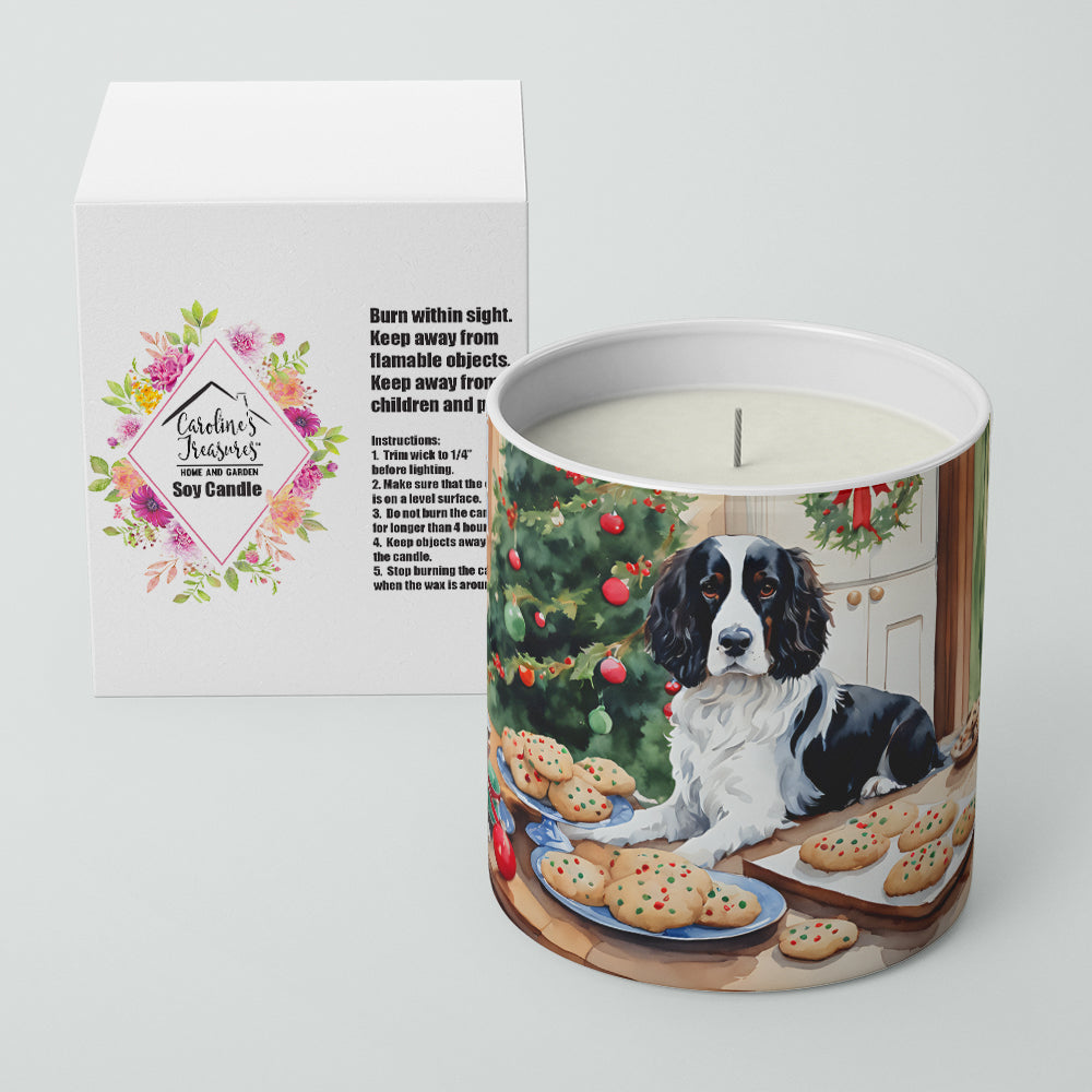 English Springer Spaniel Christmas Cookies Decorative Soy Candle Image 2