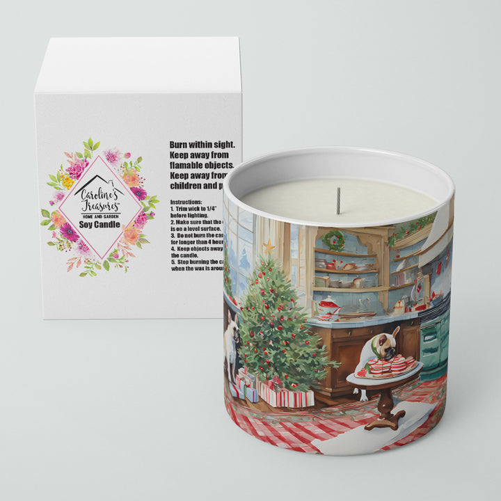 French Bulldog Christmas Cookies Decorative Soy Candle Image 2