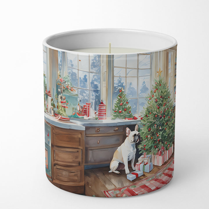 French Bulldog Christmas Cookies Decorative Soy Candle Image 3