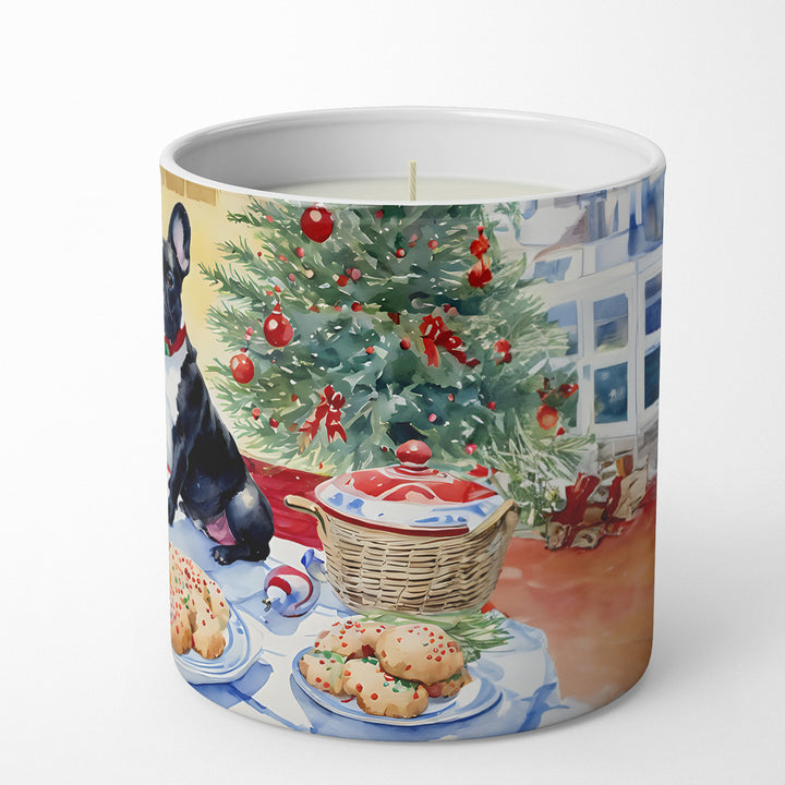 French Bulldog Christmas Cookies Decorative Soy Candle Image 5