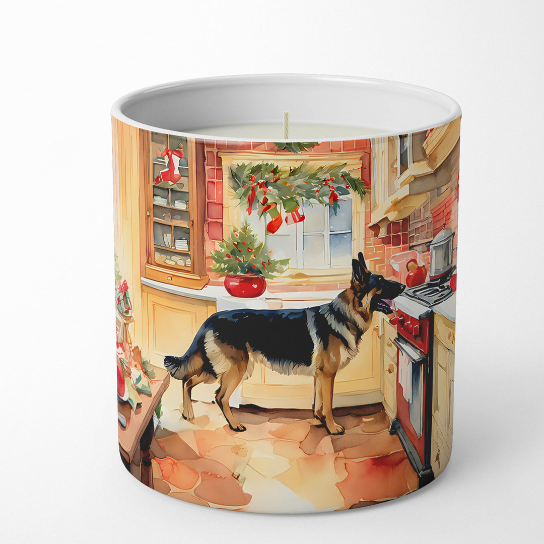 German Shepherd Christmas Cookies Decorative Soy Candle Image 1