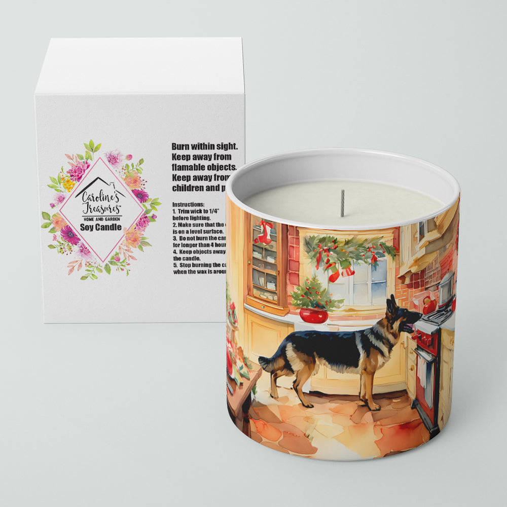 German Shepherd Christmas Cookies Decorative Soy Candle Image 2