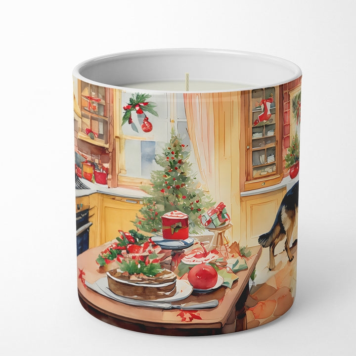 German Shepherd Christmas Cookies Decorative Soy Candle Image 3