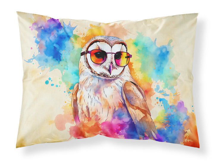 Hippie Animal Barn Owl Standard Pillowcase Image 1