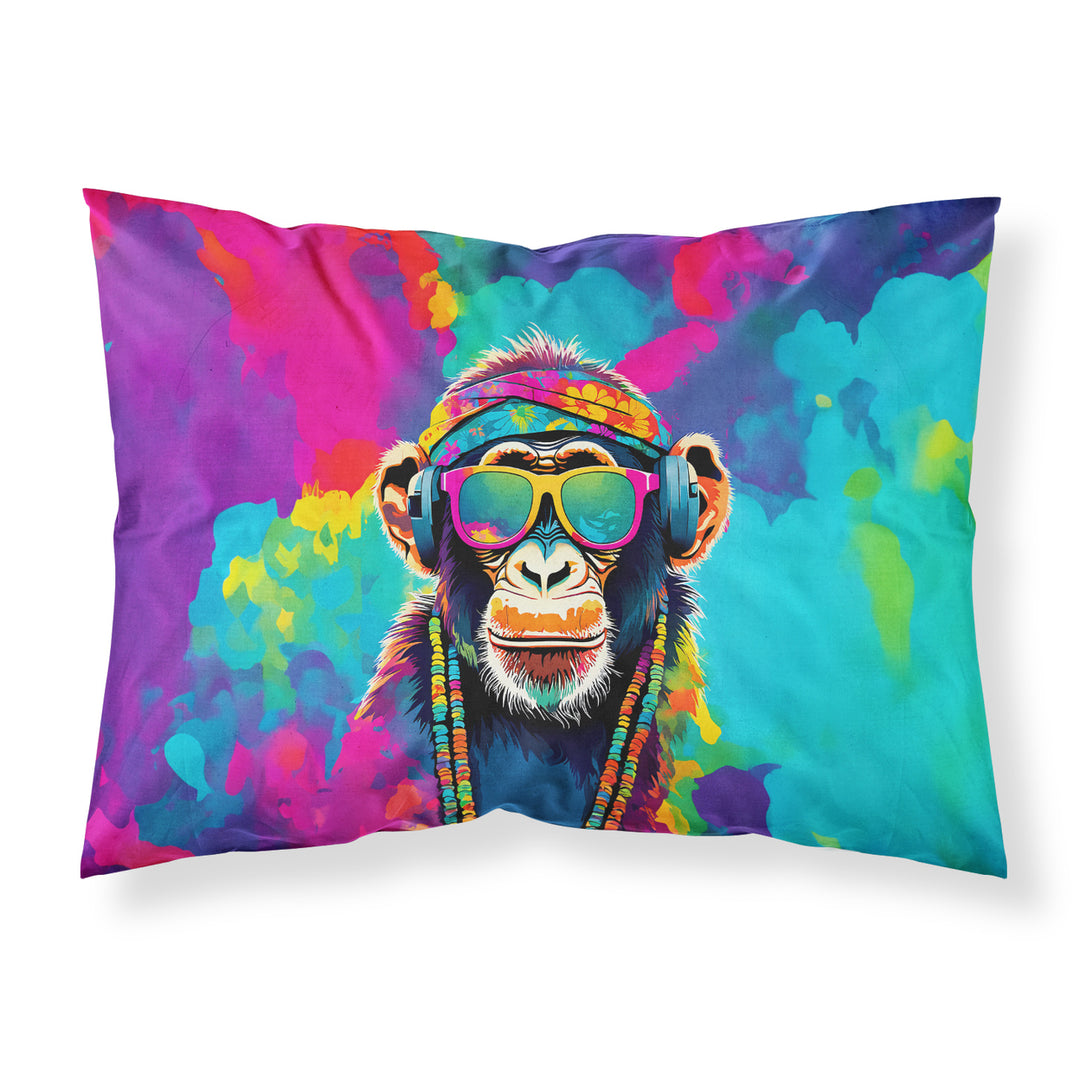 Hippie Animal Chimpanzee Standard Pillowcase Image 1