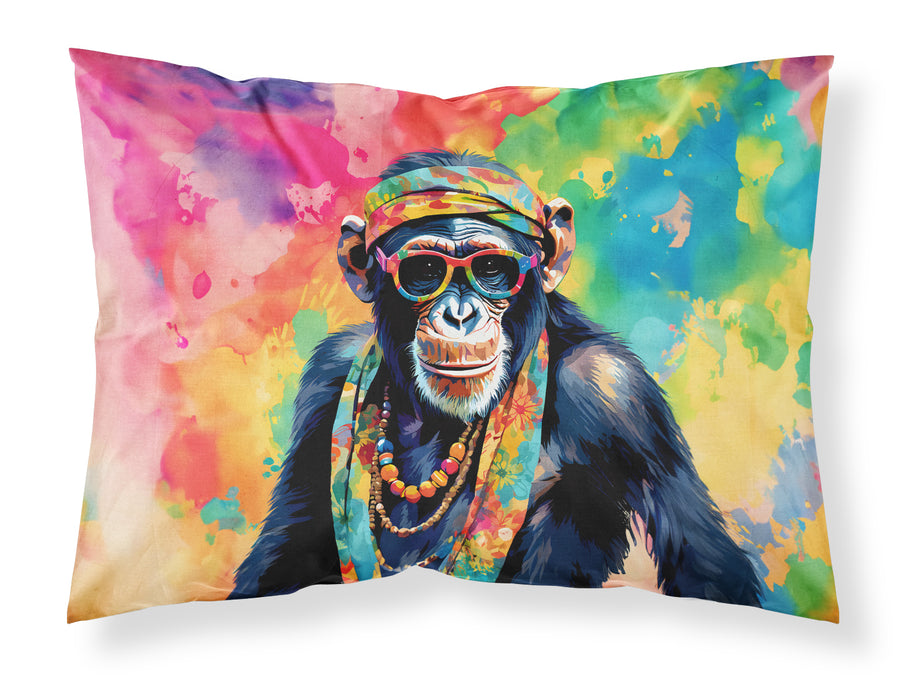 Hippie Animal Chimpanzee Standard Pillowcase Image 1