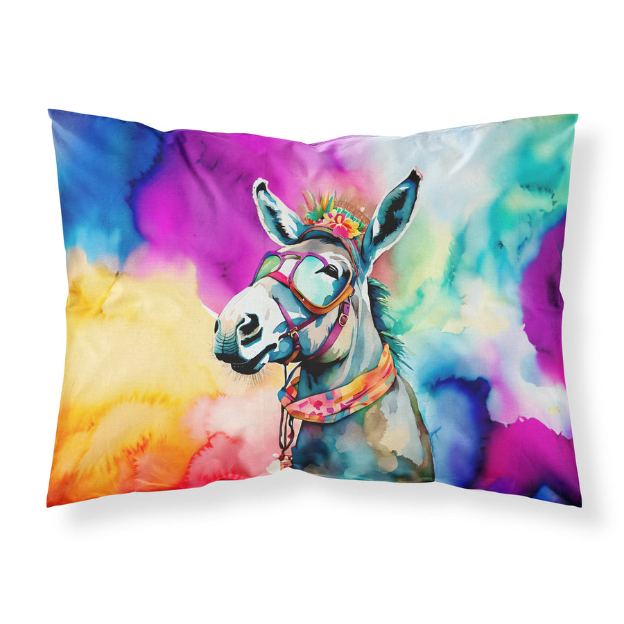 Hippie Animal Donkey Standard Pillowcase Image 1