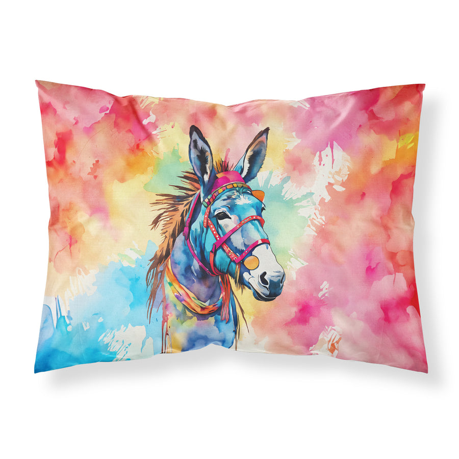 Hippie Animal Donkey Standard Pillowcase Image 1