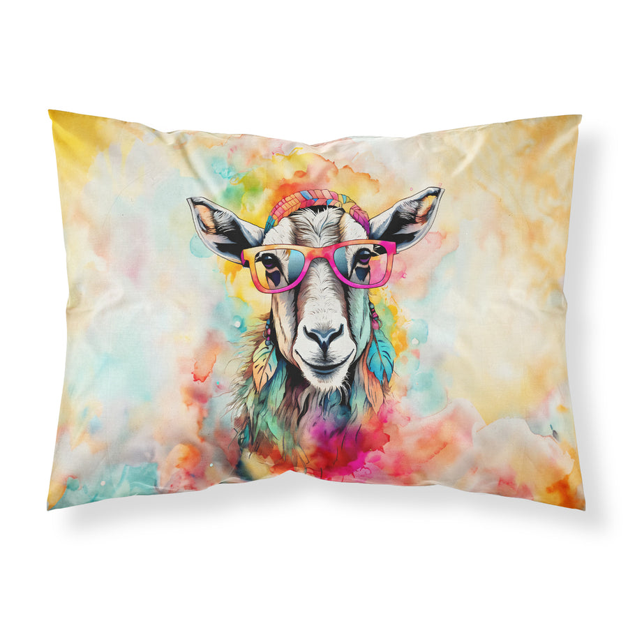 Hippie Animal Goat Standard Pillowcase Image 1