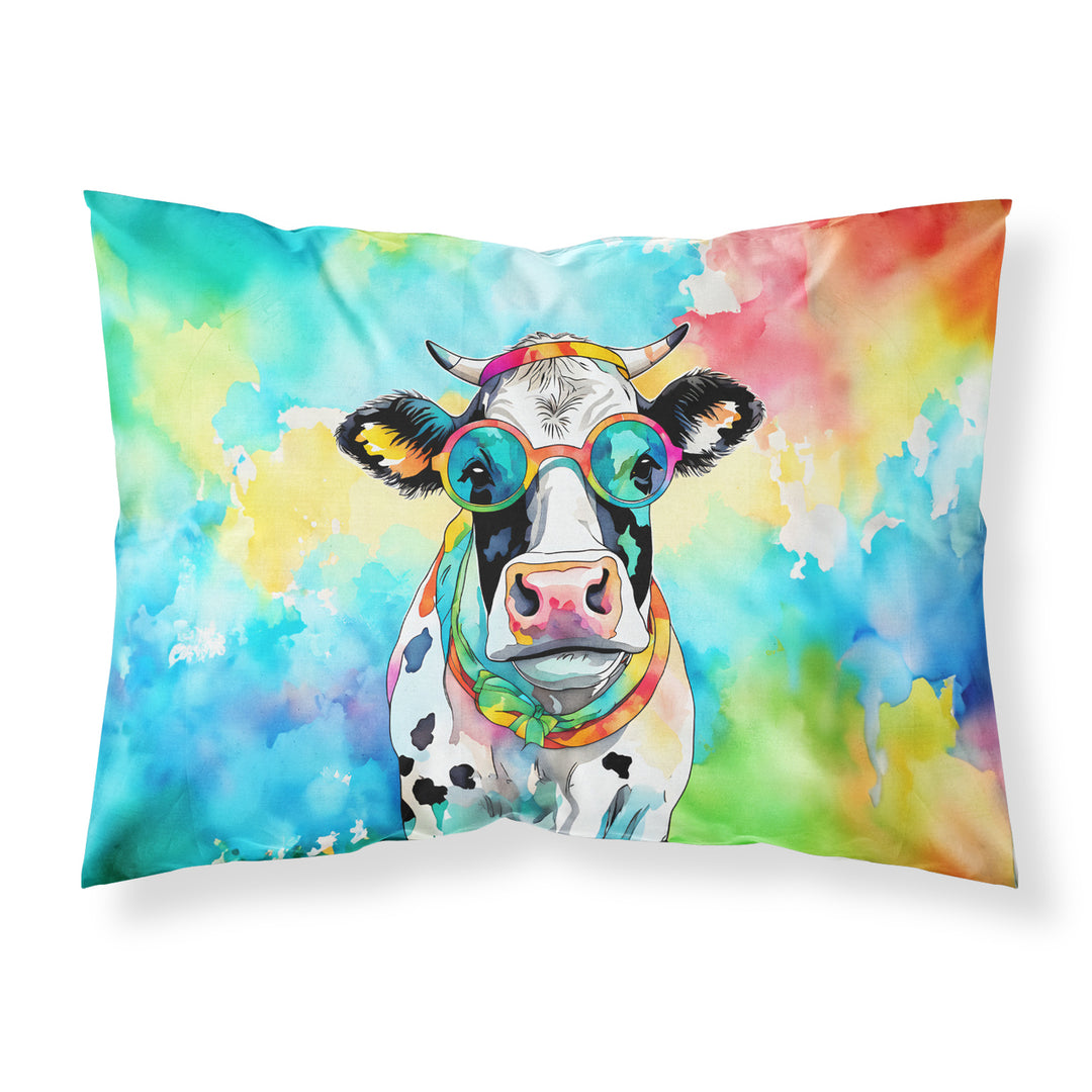 Hippie Animal Cow Standard Pillowcase Image 1