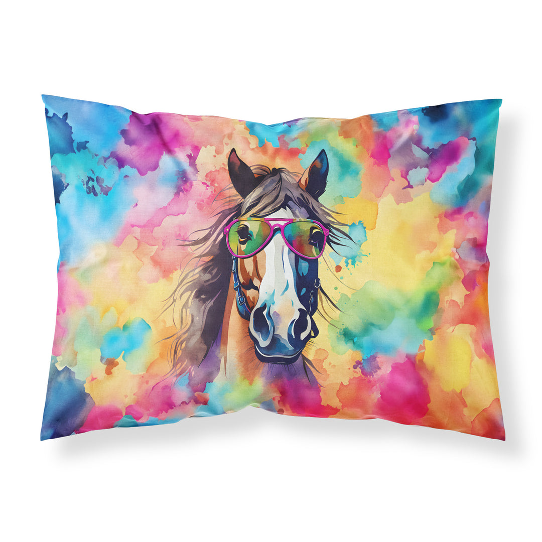 Hippie Animal Horse Standard Pillowcase Image 1