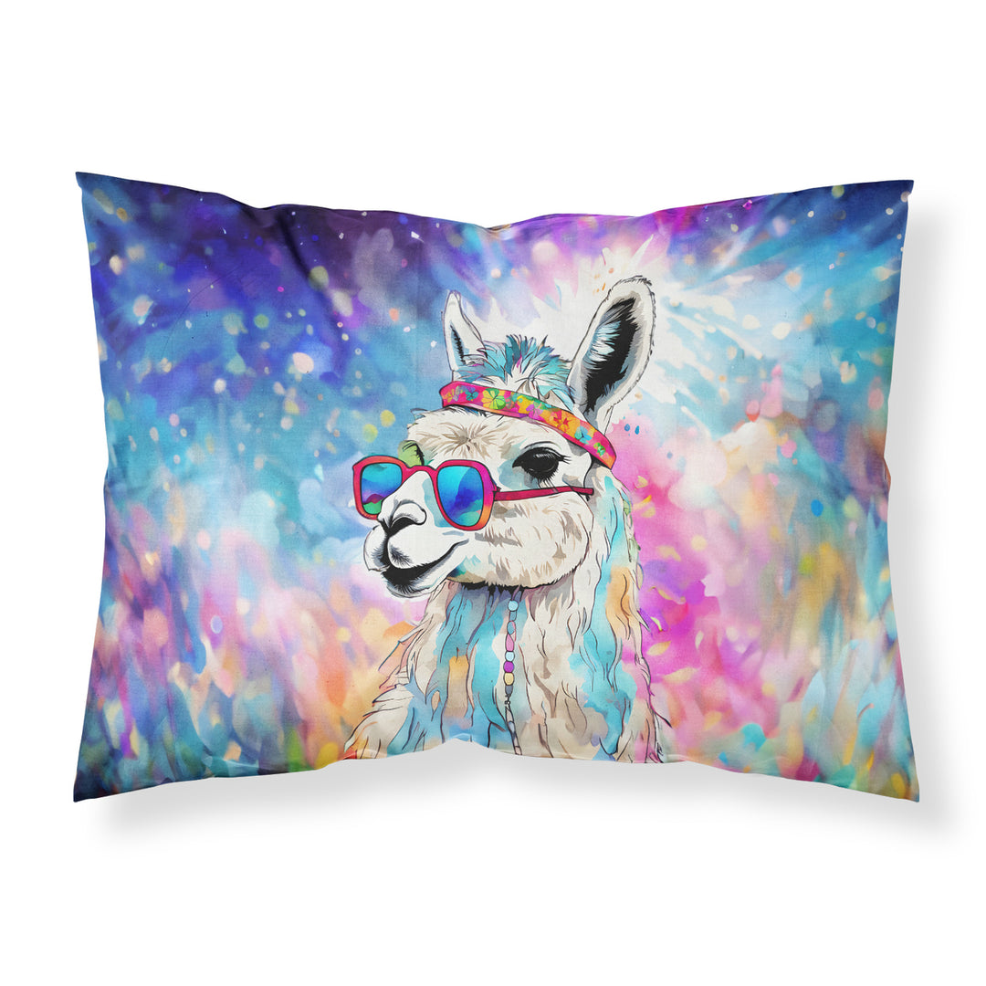 Hippie Animal Llama Standard Pillowcase Image 1