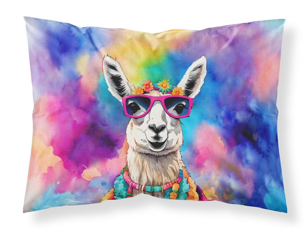 Hippie Animal Llama Standard Pillowcase Image 1