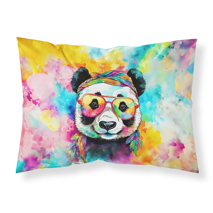 Hippie Animal Panda Standard Pillowcase Image 1