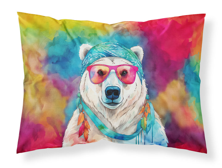 Hippie Animal Polar Bear Standard Pillowcase Image 1