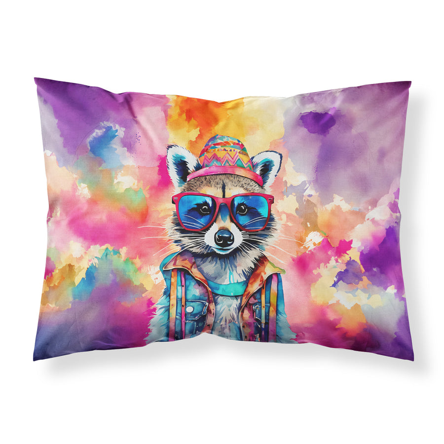 Hippie Animal Raccoon Standard Pillowcase Image 1