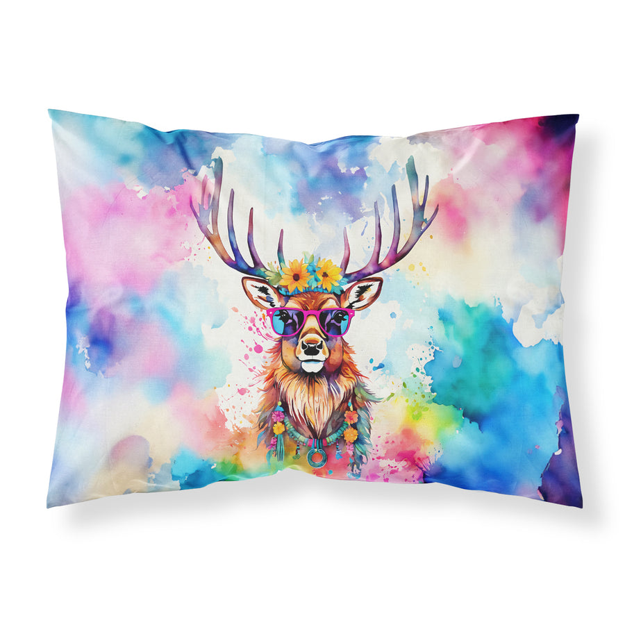 Hippie Animal Stag Deer Standard Pillowcase Image 1