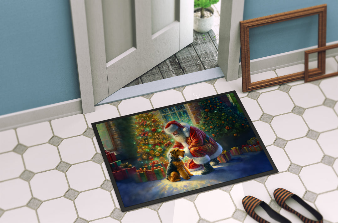 Airedale Terrier and Santa Claus Doormat Image 4