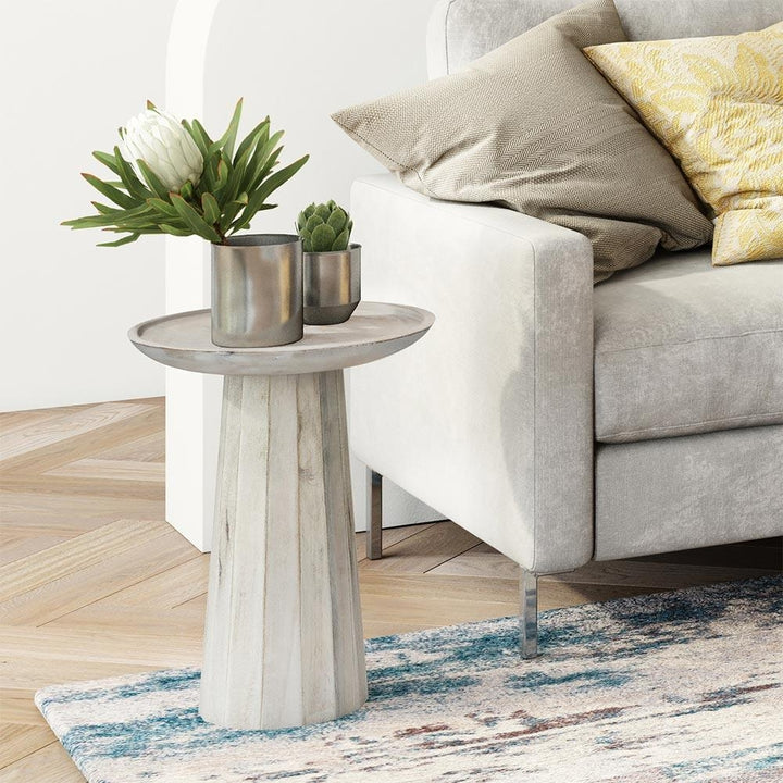 Dayton Wooden Accent Table in Mango Image 5