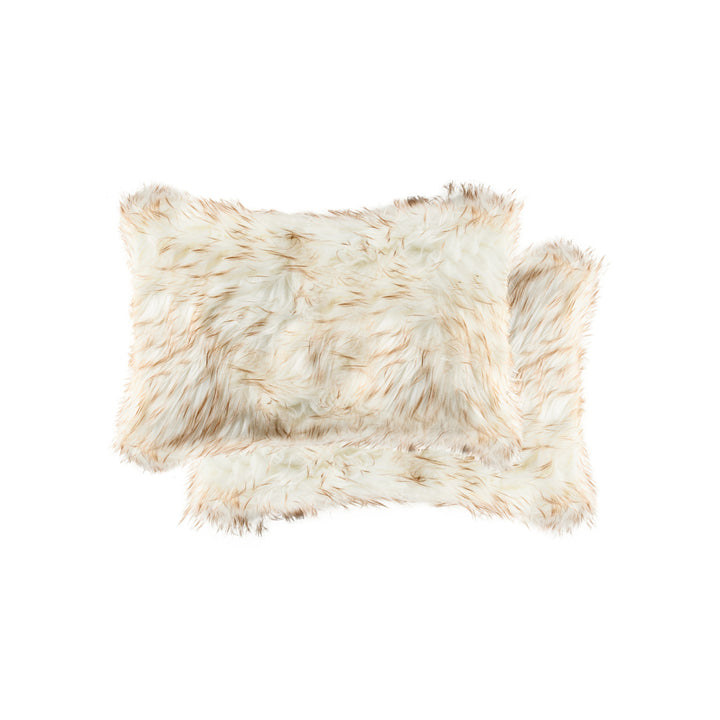 Luxe  Belton Faux faux Pillow  2-Piece  Gradient tan Image 1