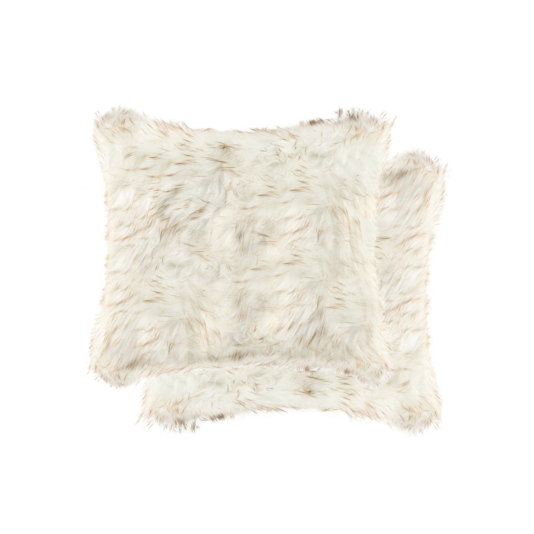 Luxe  Belton Faux faux Pillow  2-Piece  Gradient tan Image 5