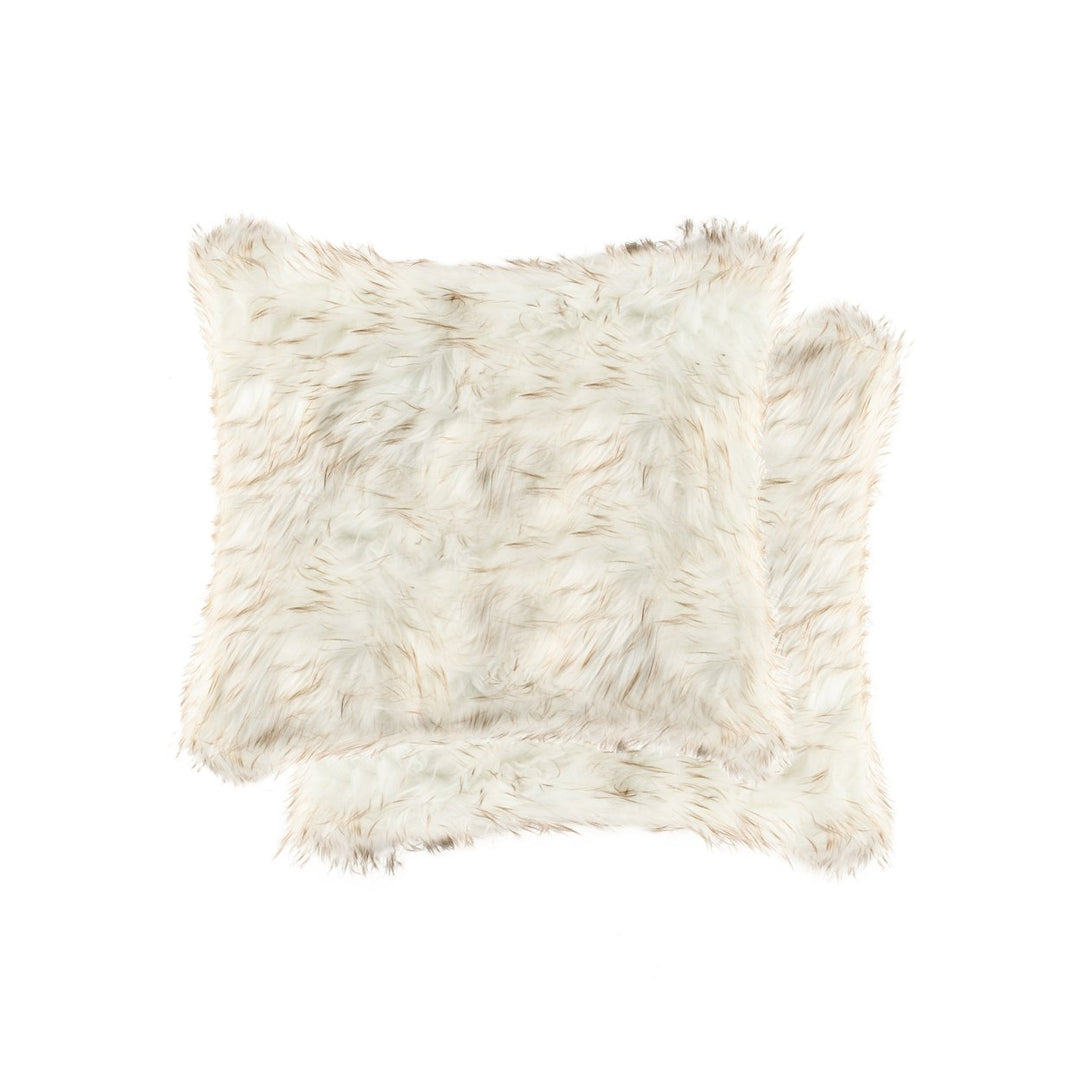 Luxe  Belton Faux faux Pillow  2-Piece  Gradient tan Image 1
