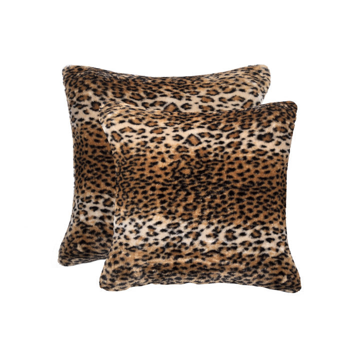 Luxe  Belton Faux faux Pillow  2-Piece  El paso leopard Image 5