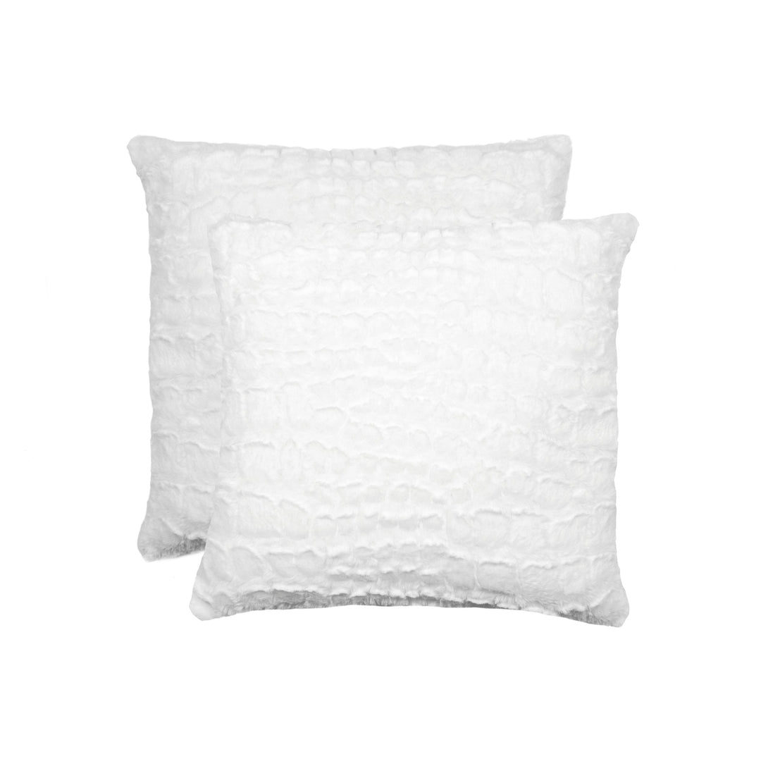 Luxe Belton Ivory Mink Faux faux Pillow 12x20 2-Pack Image 5