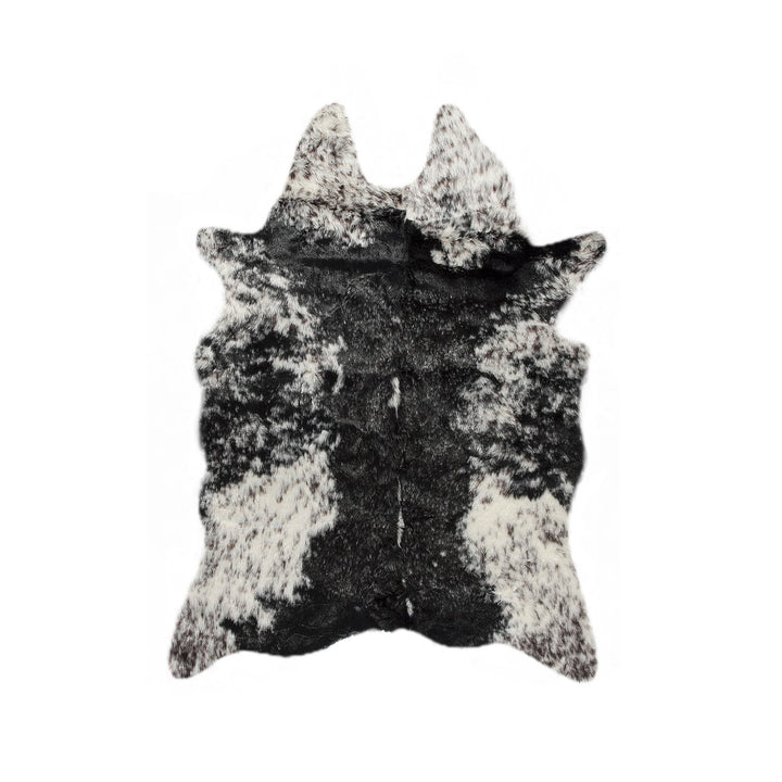 Luxe Faux Cowhide Rug 2 ft Soft Animal-Free Plush Machine Washable Image 1