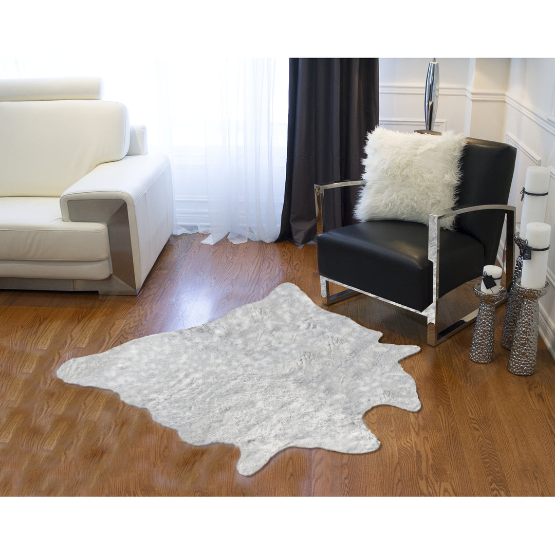 Luxe  Classic Faux Hide Rug  1-Piece  3 Image 3