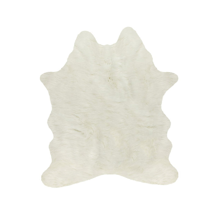 Luxe Faux Cowhide Rug 3ft Animal-Free Durable Soft Plush Design Image 1