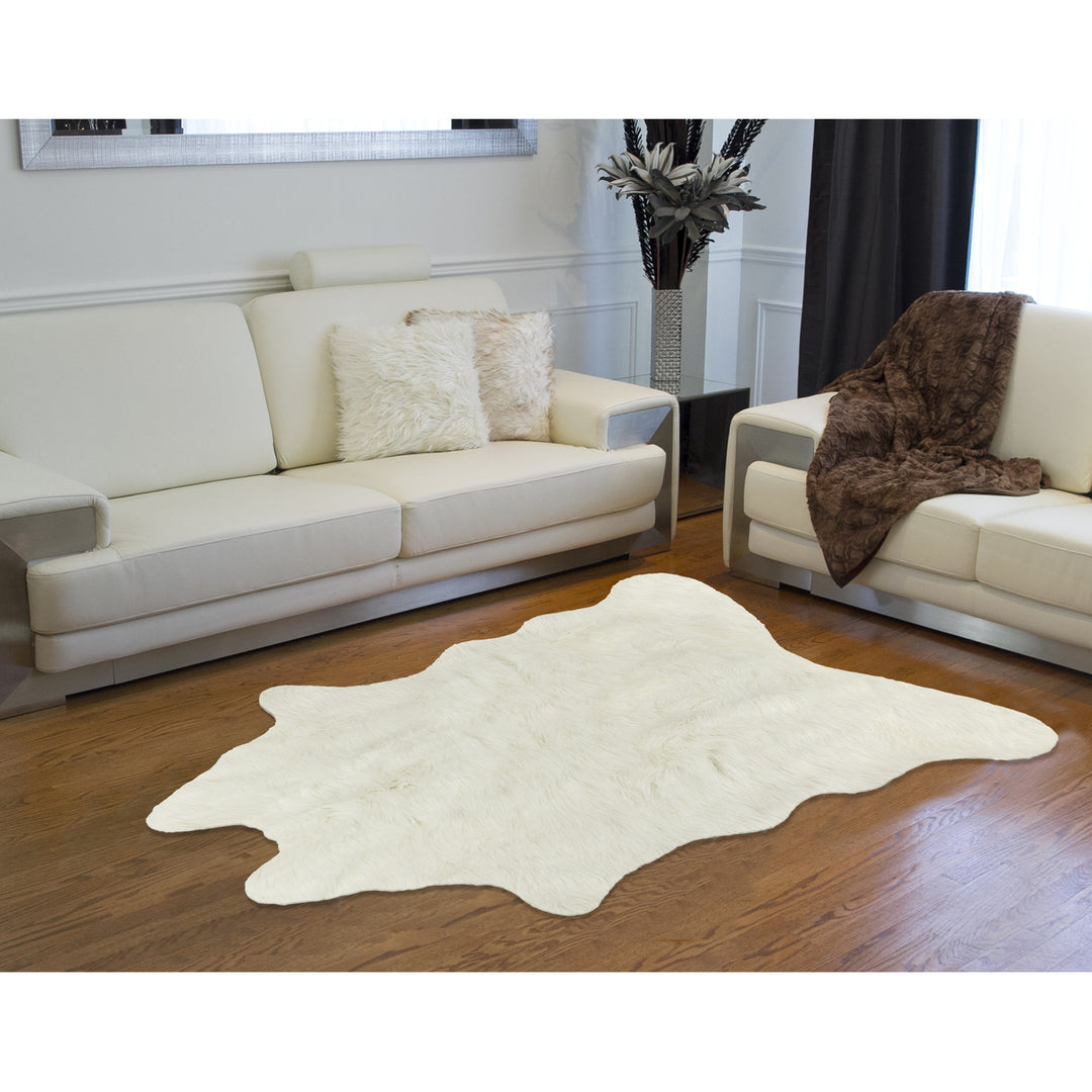 Luxe  Classic Faux Hide Rug  1-Piece  3 Image 9