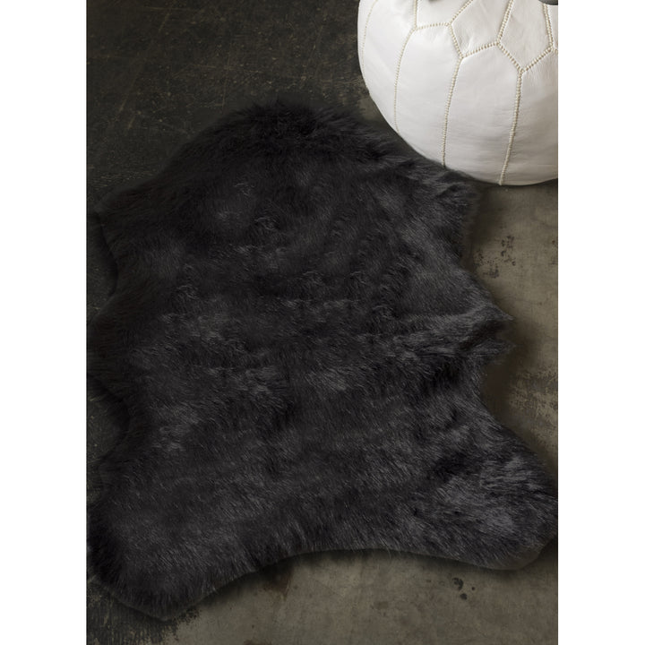 Luxe Gordon Faux Sheepskin Single Rug 1-Piece 2x3 2 Image 5